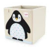 3 Sprouts 13 Inch Square Kids Foldable Fabric Arctic Penguin And Orange Tiger Storage Cube Soft Toy Bins -Baxton Studio Store GUEST 83e06b34 043d 4ebf 9554 be1d2d956473