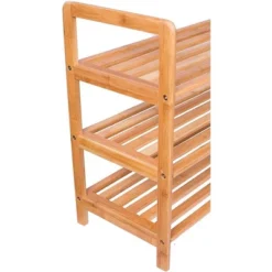 BirdRock Home 3-Tier Free Standing Bamboo Shoe Rack With Handles 13 BirdRock Home 3-Tier Free Standing Bamboo Shoe Rack With Handles -Baxton Studio Store GUEST 84193943 dd47 4779 9ad3 cc23babfbf7d