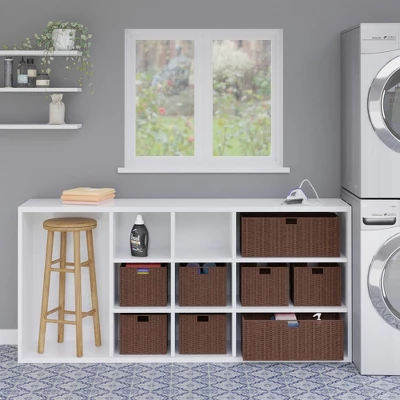 3pc Tessa Woven Rope 3 Small Basket Set Walnut - Winsome 9 3pc Tessa Woven Rope 3 Small Basket Set Walnut - Winsome - Image 7