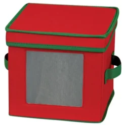 Household Essentials Dessert Plate Chest Red -Baxton Studio Store GUEST 86b3ef84 0a88 4940 b32f 13baf6508015