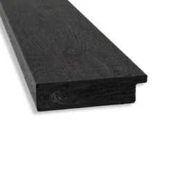 24" X 30" Non-Beveled Rustic Plank Espresso Bathroom Wall Mirror - Amanti Art