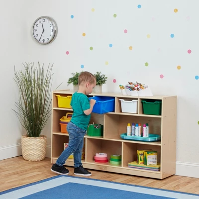 Educator Direct Scoop Front Multipurpose Storage Bins, Cubby Compatible, 5-Piece 8 Educator Direct Scoop Front Multipurpose Storage Bins, Cubby Compatible, 5-Piece - Image 6