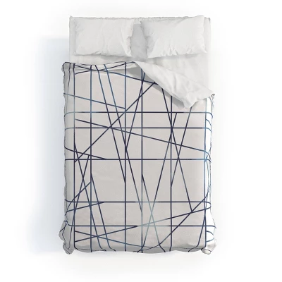Architecture Indigo Gabriela Fuente Duvet Cover Set White/Blue - Deny Designs 6 Architecture Indigo Gabriela Fuente Duvet Cover Set White/Blue - Deny Designs - Image 4