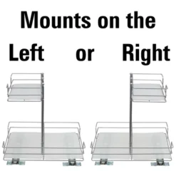 Household Essentials Double-Sided Pantry Organizer Nickel -Baxton Studio Store GUEST 877f1783 e642 4125 9ec0 2eedc0b1931a