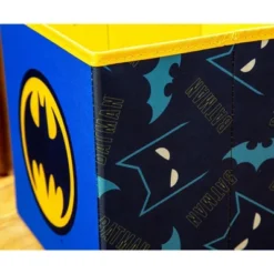 Ukonic DC Comics Batman Logo Storage Bin Cube Organizer | 11 Inches -Baxton Studio Store GUEST 8798b845 d37b 4a9c 9049 05aa9adc1b42