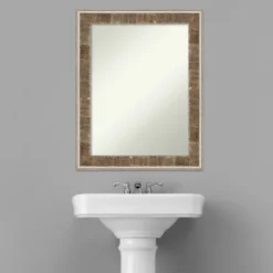 Farmhouse Brown Narrow Non-Beveled Wood Bathroom Wall Mirror 20 Farmhouse Brown Narrow Non-Beveled Wood Bathroom Wall Mirror -Baxton Studio Store GUEST 883d470f 317f 406d b1bd c628e79ab630