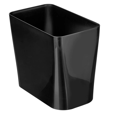MDesign Rectangular Trash Can Wastebasket, Garbage Bin - Plastic 7 MDesign Rectangular Trash Can Wastebasket, Garbage Bin - Plastic - Image 5