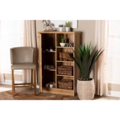 1 Door Eren Farmhouse Natural Wood Shoe Cabinet Brown - Baxton Studio 14 1 Door Eren Farmhouse Natural Wood Shoe Cabinet Brown - Baxton Studio -Baxton Studio Store GUEST 890a213c 7787 4ccf 9663 50092dabcaaf