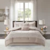 7pc Anett Chenille Jacquard Comforter Set Taupe -Baxton Studio Store GUEST 894ba5fa 5cb6 4d07 bc12 eef1328f12e8
