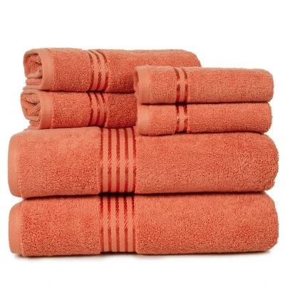 Solid Bath Towels And Washcloths 6pc - Yorkshire Home 9 Solid Bath Towels And Washcloths 6pc - Yorkshire Home - Image 7