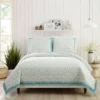 Standard Felicity Sham White/Turquoise - Jessica Simpson -Baxton Studio Store GUEST 8a64adf7 3622 4f9f 9e4e 974bee44e195