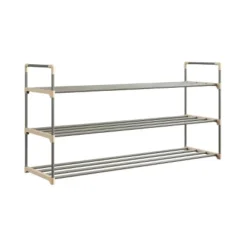 Hastings Home 3-Tier, 18 Pair Shoe Storage Rack -Baxton Studio Store GUEST 8aafa358 7d57 4831 9c8e 83edd34dee18