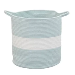 Household Essentials Cotton Broadband Two-Toned Basket