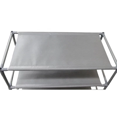 Home Basics 12 Pair Non-Woven Multi-Purpose Stackable Free-Standing Shoe Rack, Grey 3 Home Basics 12 Pair Non-Woven Multi-Purpose Stackable Free-Standing Shoe Rack, Grey