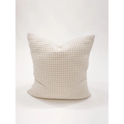 26x26 Down Cotton Waffle Weave Pillow - Anaya 7 26x26 Down Cotton Waffle Weave Pillow - Anaya - Image 5