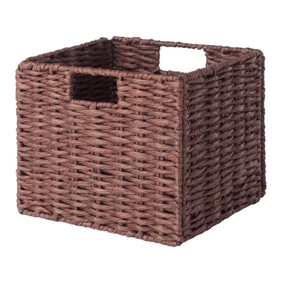 3pc Tessa Woven Rope 3 Small Basket Set Walnut - Winsome 4 3pc Tessa Woven Rope 3 Small Basket Set Walnut - Winsome - Image 2