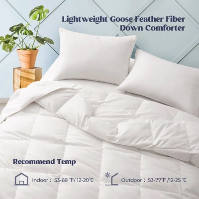 Peace Nest White Goose Down Comforter Duvet Insert Soft 360 Thread Count Fabric 4 Peace Nest White Goose Down Comforter Duvet Insert Soft 360 Thread Count Fabric - Image 2