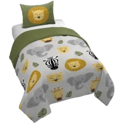 Saturday Park Safari Friends 100% Organic Cotton Duvet Cover & Sham Set -Baxton Studio Store GUEST 8f7f4197 4400 47b4 8535 0ad534bda29e