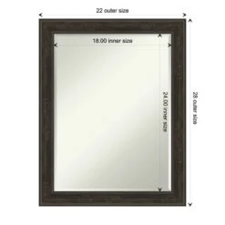 Amanti Art Shipwreck Greywash Narrow Petite Bevel Bathroom Wall Mirror 28 X 22 In. 11 Amanti Art Shipwreck Greywash Narrow Petite Bevel Bathroom Wall Mirror 28 X 22 In. -Baxton Studio Store GUEST 8f897cf7 9737 4666 8776 943d9fff3131