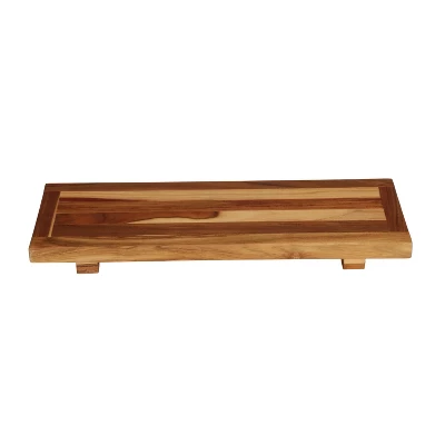 29"x2" Eleganto Teak Wood Bathtub Storage Caddy Natural - EcoDecors 5 29"x2" Eleganto Teak Wood Bathtub Storage Caddy Natural - EcoDecors - Image 3