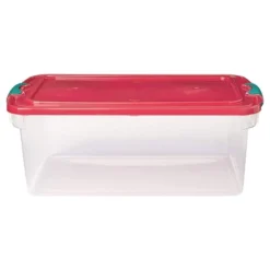 Homz 64 Quart Holiday Seasonal Decor Decoration Organizer Plastic Storage Bin Container With Red Tight Latching Lid And Green Handles, 6 Pack 9 Homz 64 Quart Holiday Seasonal Decor Decoration Organizer Plastic Storage Bin Container With Red Tight Latching Lid And Green Handles, 6 Pack -Baxton Studio Store GUEST 9167ce6a d22b 4c44 a3a8 e4173e9213d2
