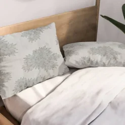 Iveta Abolina Beach Day Floral Pillow Sham Gray - Deny Designs® -Baxton Studio Store GUEST 91f258d4 73b8 4a90 89e2 40ff9ae5558b