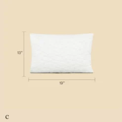 Coop Home Goods 14"x19" Camping Pillow With Compressible Stuff Sack - Travel Pillow- GREENGUARD Gold Certified - White (1 Pack) -Baxton Studio Store GUEST 924c160f 1015 438b 8d48 0f4aaea0ff19