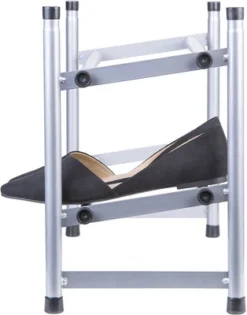 J&V TEXTILES Telescoping Stackable/Expandable Free Standing Shoe Rack, 2-Tier Holds Up To 10-Pair -Baxton Studio Store GUEST 9286cb7c 13d5 44a4 8d7c aee66f44b9c1