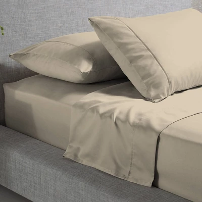 300 Thread Count Wrinkle Resistant Solid Sheet Set - Color Sense 4 300 Thread Count Wrinkle Resistant Solid Sheet Set - Color Sense - Image 2