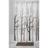 Forest Shower Curtains White/Brown - IDESIGN -Baxton Studio Store GUEST 92f5c6af 3c90 476c 8922 481fa3c745c0