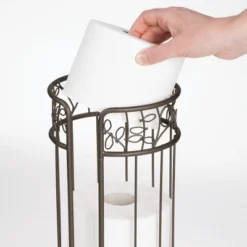 MDesign Decorative Metal Toilet Paper Storage Holder Stand, 3 Rolls -Baxton Studio Store GUEST 93275e78 e58b 4c3e b868 2079a4f43250