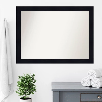 42" X 31" Non-Beveled Shiplap Navy Wood Bathroom Wall Mirror - Amanti Art 8 42" X 31" Non-Beveled Shiplap Navy Wood Bathroom Wall Mirror - Amanti Art - Image 6