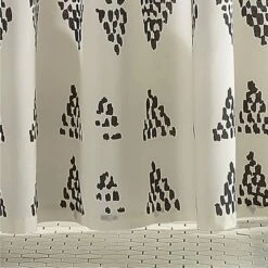 Prosperity Shower Curtain Black/Cream - Jungalow By Justina Blakeney -Baxton Studio Store GUEST 94834c60 09b9 4faf 921d 2ce0d430111a