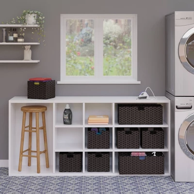 2pc Melanie Woven Fiber 2 Small Basket Set Chocolate - Winsome 9 2pc Melanie Woven Fiber 2 Small Basket Set Chocolate - Winsome - Image 7