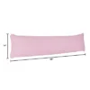 Hastings Home Memory Foam Body Pillow With Hypoallergenic Zippered Protector - Pink -Baxton Studio Store GUEST 9520deba 4764 4559 97da ea2d381adad5