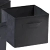 Set Of 4 Capri Foldable Fabric Baskets Black - Winsome -Baxton Studio Store GUEST 962ad780 6652 437b 888f 9920444b1fbf