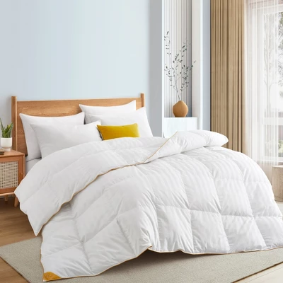 Puredown White Goose Down Comforter Duvet Insert With 500 Thread Count Cotton Fabric 9 Puredown White Goose Down Comforter Duvet Insert With 500 Thread Count Cotton Fabric - Image 7