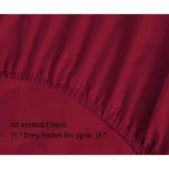 Luxury 700 Thread Count Premium Cotton Sheet Set, Modern Solid Deep Pocket, Includes: One Flat, One Fitted, And Two Pillowcases By Blue Nile Mills -Baxton Studio Store GUEST 980bd1fb 40d1 4967 8bc9 cc011370f9d9