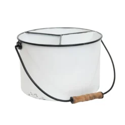 White Metal Caddy - Foreside Home & Garden