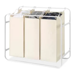 Whitmor Retro Triple Laundry Sorter White 13 Whitmor Retro Triple Laundry Sorter White -Baxton Studio Store GUEST 9850ceb4 c431 457b 9c00 69b3c971dc6e