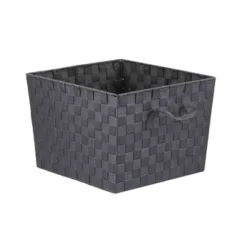 Home Basics X-Large Polyester Woven Strap Open Bin -Baxton Studio Store GUEST 98d5cea0 2848 484b a388 9859e7a6f296