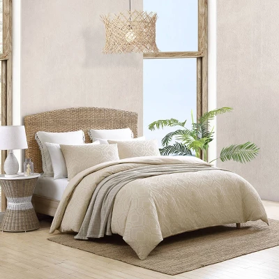 Tommy Bahama 3pc Textured Waffle 100% Cotton Comforter & Sham Set 5 Tommy Bahama 3pc Textured Waffle 100% Cotton Comforter & Sham Set - Image 3