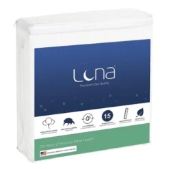 Luna Waterproof Mattress Protector - Mattress Cover With Breathable Cotton Terry Surface - Noiseless - Home Essentials -Baxton Studio Store GUEST 99636035 44df 499b ba04 8ce32c668807