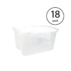 Sterilite 1914 Single 48 Quart Hinged Lid Storage Box Tote Container (18 Pack) -Baxton Studio Store GUEST 99ebd67d 137a 45f9 ab14 884e5de27631