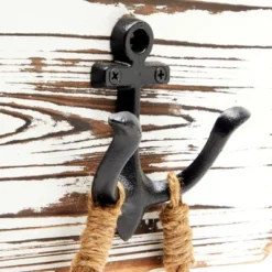 Okuna Outpost 2 Pack Nautical Hand Towel Ring Holder, Anchor Bathroom Decor And Accessories, 9x6 In -Baxton Studio Store GUEST 9a40ca22 c9c2 4e8a 81f4 ba4330777ddf