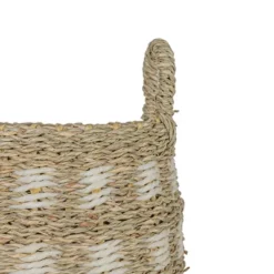 6.75 Inch Basket White Seagrass & Rope By Foreside Home & Garden -Baxton Studio Store GUEST 9a514ad8 ed6d 4e25 9873 790f6f6bfbed