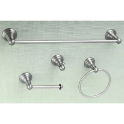 4pc American Classic Bathroom Accessory Set Brushed Nickel - Kingston Brass
