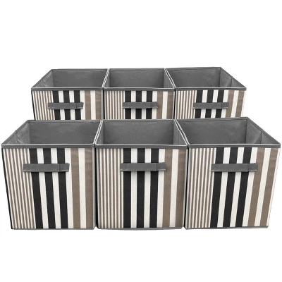 Sorbus 11 Inch Cube Storage Organizer Bins - 6 Pack 18 Sorbus 11 Inch Cube Storage Organizer Bins - 6 Pack - Image 16