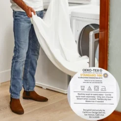 Luxury Pillowcase Set - 800 Thread Count 100% Cotton Sateen, Soft & Cooling Pillowcases By California Design Den -Baxton Studio Store GUEST 9cf3e892 d11d 4ef1 b6cd 432db6c85131