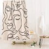 Abstract Single Line Face Shower Curtain By Sundry - Society6 1 Abstract Single Line Face Shower Curtain By Sundry - Society6 -Baxton Studio Store GUEST 9e3cb2bd 79ed 463a a6d7 aabd46c0e14f